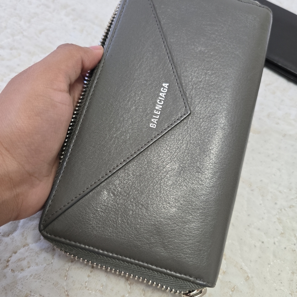 Balenciaga calfskin Papier Leather Zip Around Wallet - Picture 9 of 10